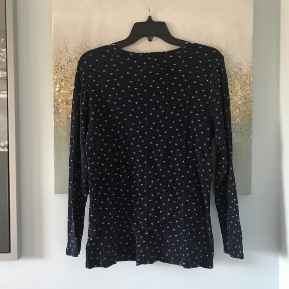 Lucky Brand Floral Print Cotton Henley (NWT) - Picture 6 of 13